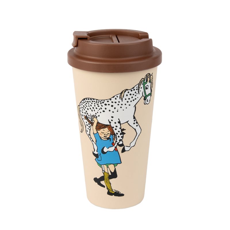 Pippi Långstrump & Lilla Gubben take away-mugg