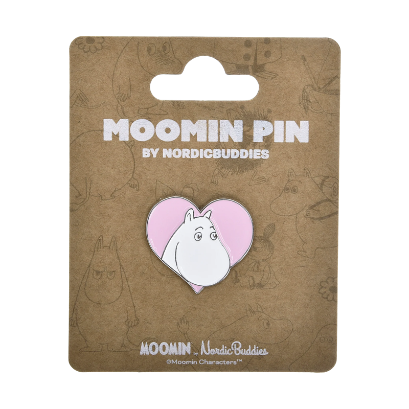 Mumintrollet hjärta pin