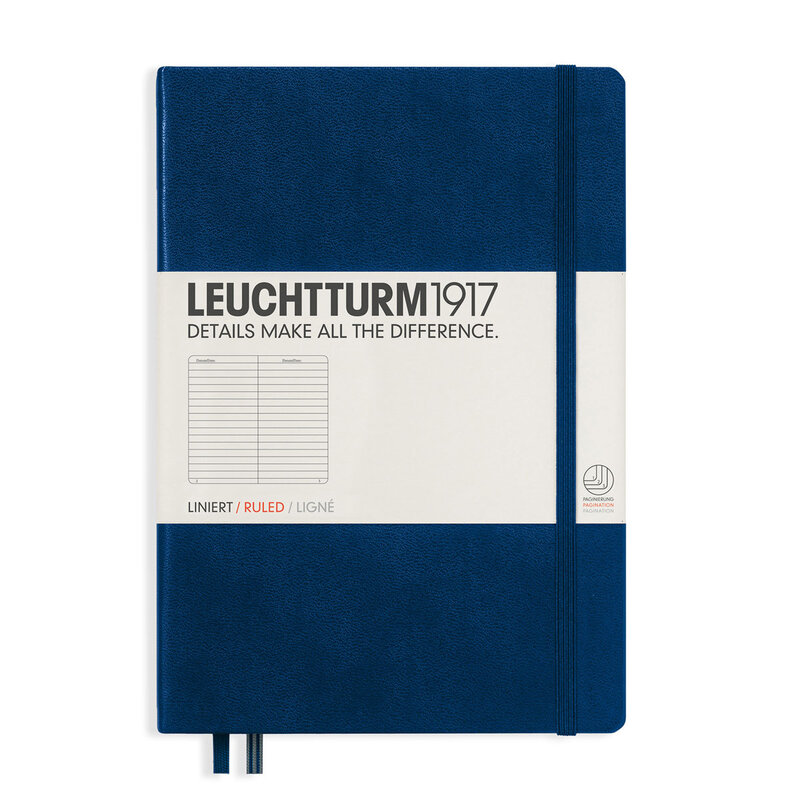 Leuchtturm 1971  NOTEBOOK A5 Hard Ruled Navy