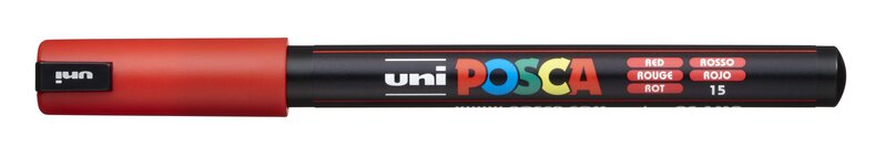 UNI POSCA MARKER PC-1MR/MD 40 red