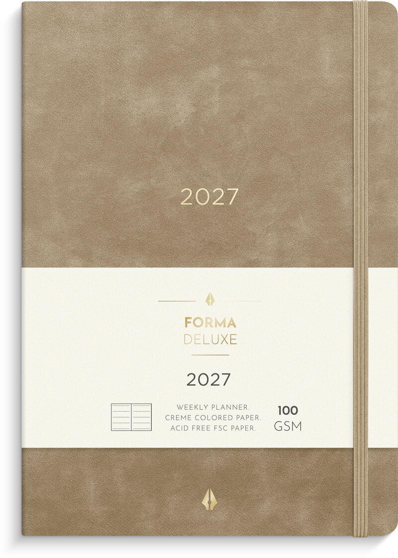 Kalender 2027 Senator A5 Forma Deluxe mocka brun