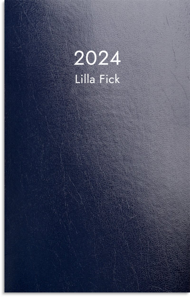 Kalender 2024 Lilla Fick blå kartong