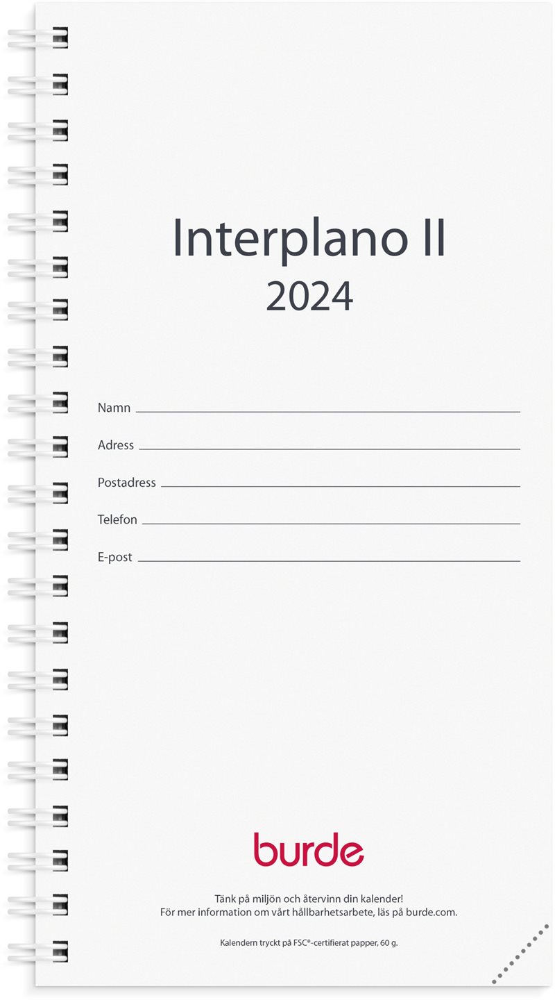 Kalender 2024 Interplano II refill