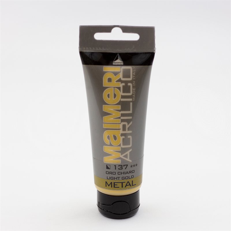 Akrylfärg Maimeri Acrilico 75ml 137 Metallic Light Gold