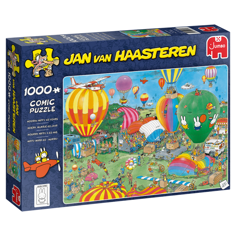 Hooray, miffy 65 years, van Haasteren 1000 bitar