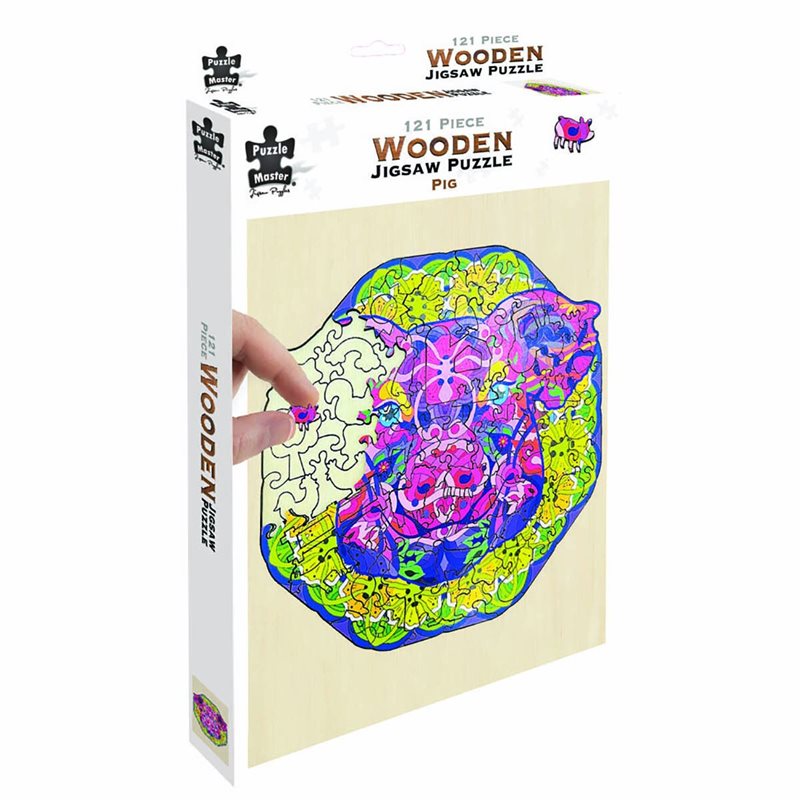 BMS Wooden Jigsaw Puzzles: Pig
