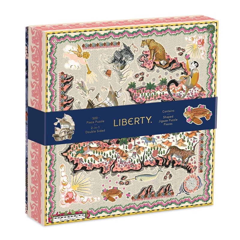 Liberty London Maxine 500 Piece Double Sided Puzzle With Shaped Pieces