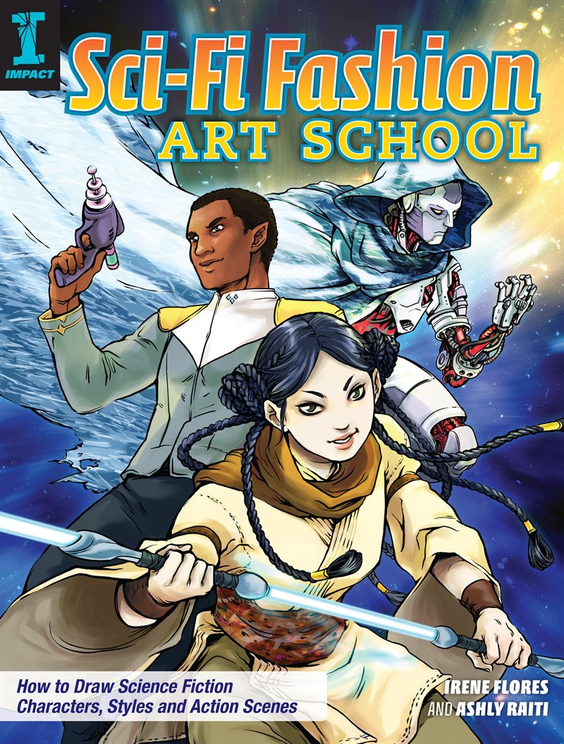 Sci-fi fashion art school - how to draw science fiction action looks, style
