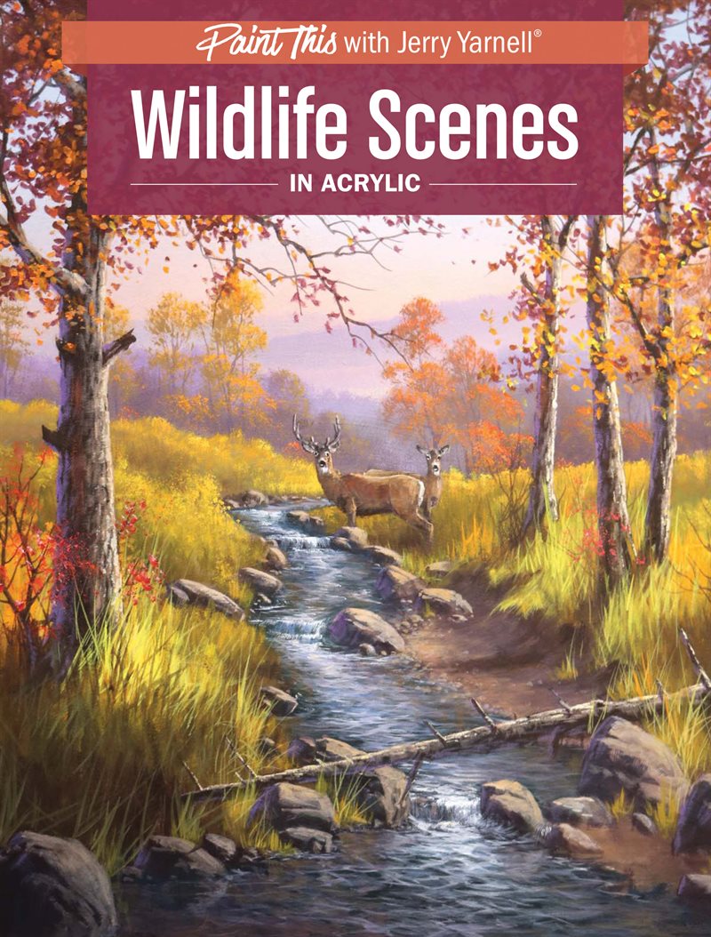 Wildlife scenes in acrylic