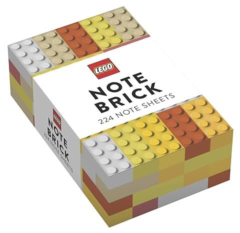 Lego Note Brick (Yellow-Orange)