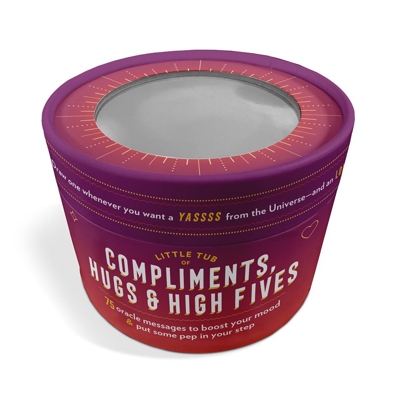 Knock Knock Compliments, Hugs & High Fives Oracle Tub