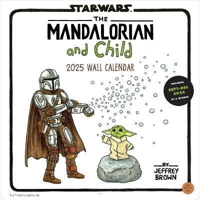 Mandalorian and Child 2025 Wall Calendar