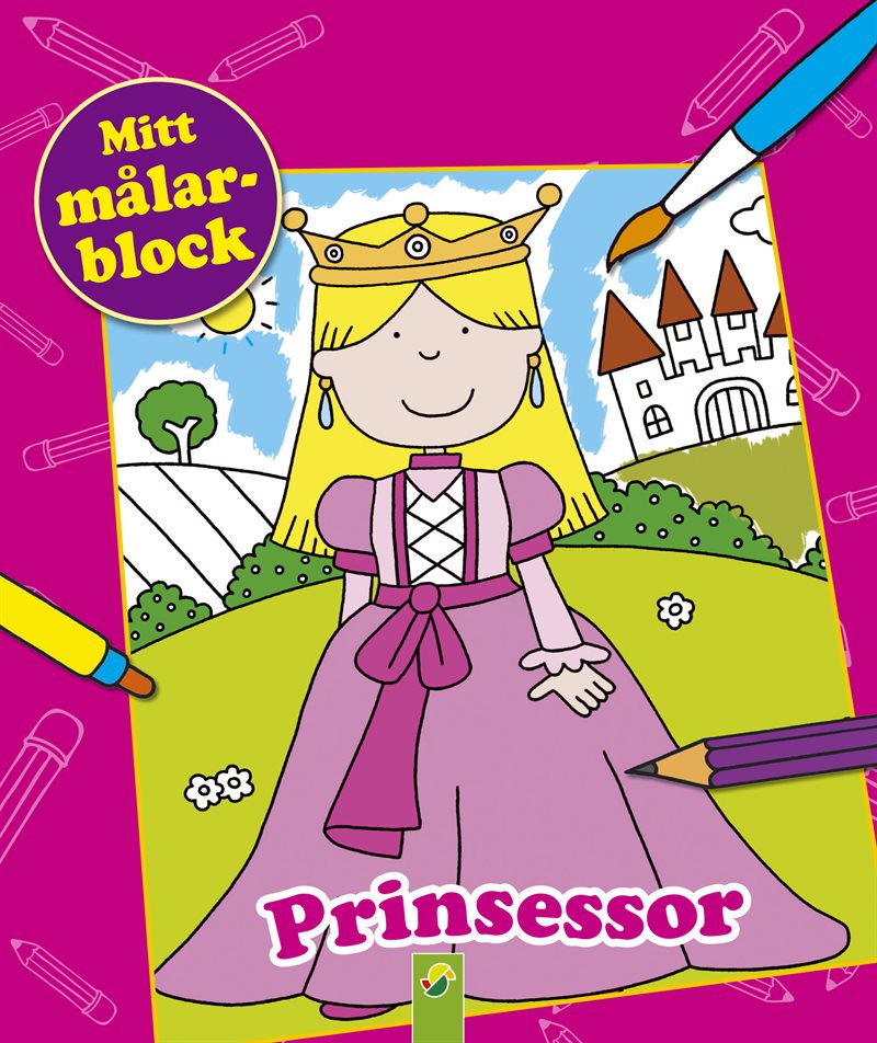 Mitt målarblock. Prinsessor