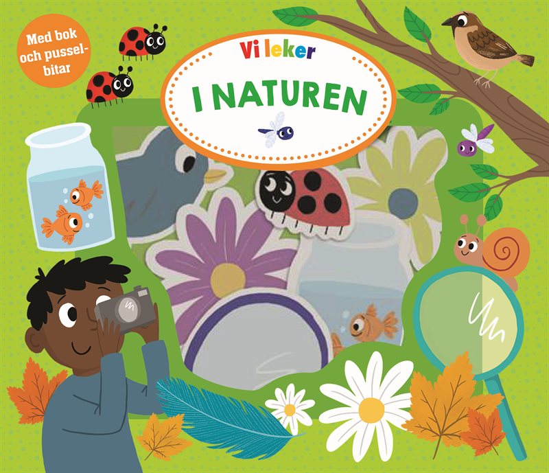 Vi leker i naturen (bok och pusselbitar)