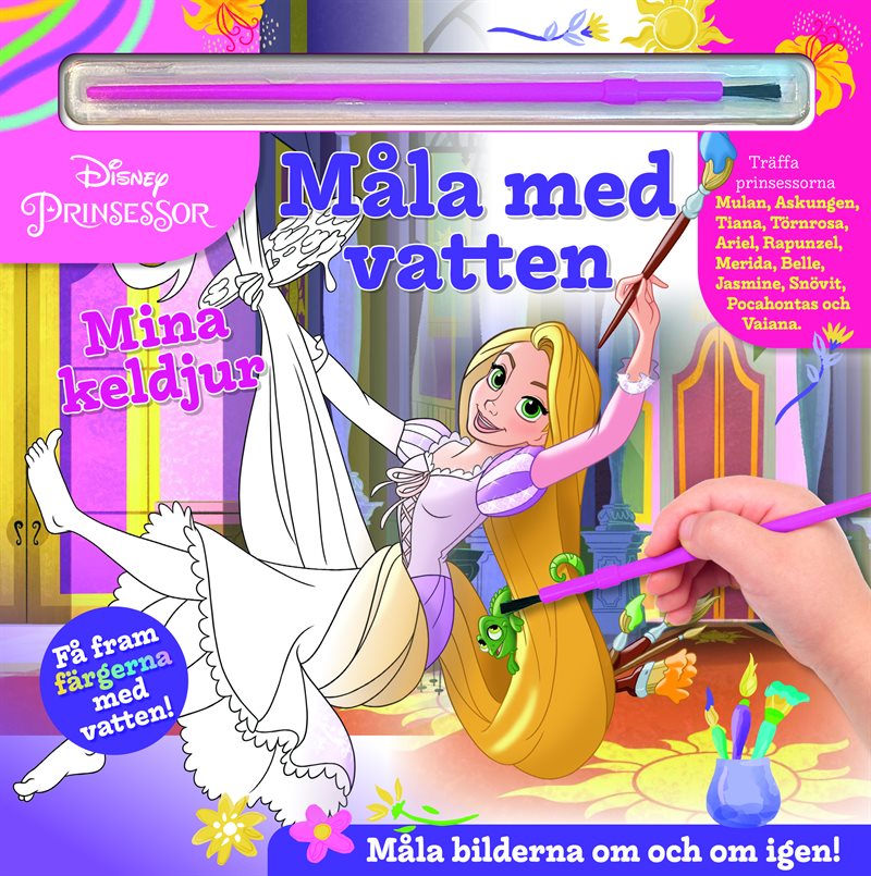 Måla med vatten. Disney Prinsessor