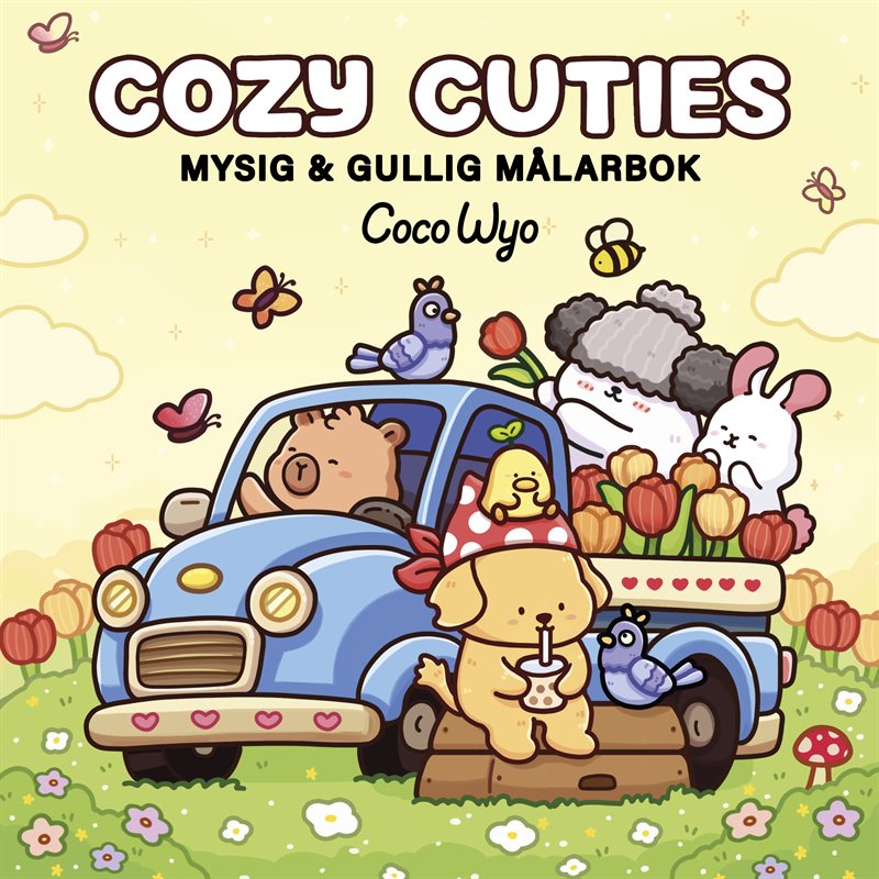 Cozy Cuties : Mysig och gullig Coco Wyo målarbok