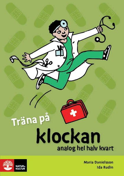 Träna på matte Klockan analog hel,halv,kvart (5-pack)