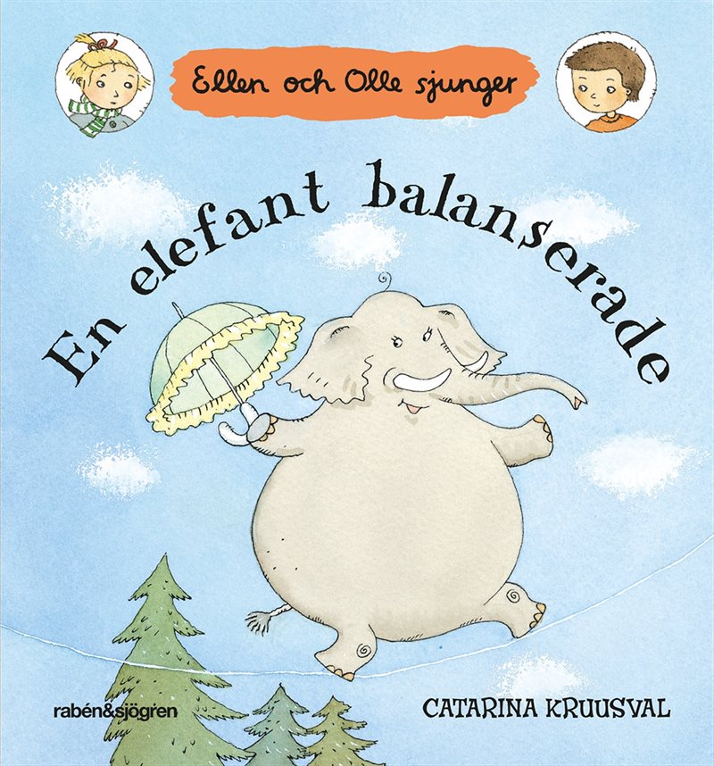 En elefant balanserade