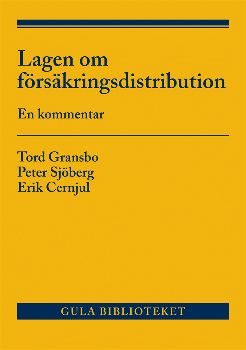 Lagen om försäkringsdistribution : en kommentar