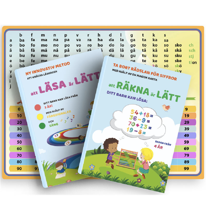 Komplett kit: Läsa Lätt + Räkna Lätt med ljudkarta i present