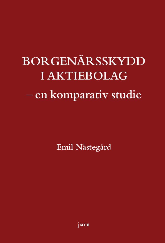 Borgenärsskydd i aktiebolag : en komparativ studie