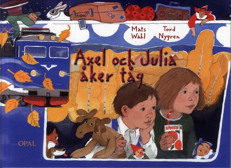 Axel och Julia åker tåg