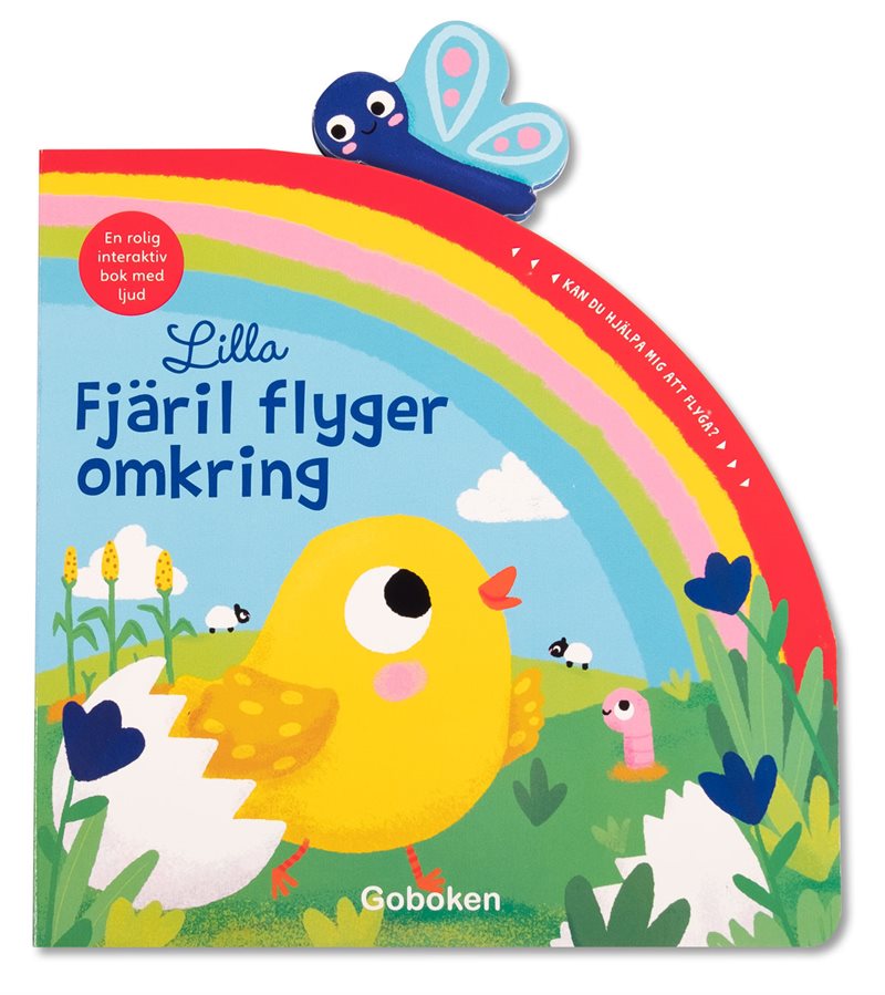 Lilla fjäril flyger omkring