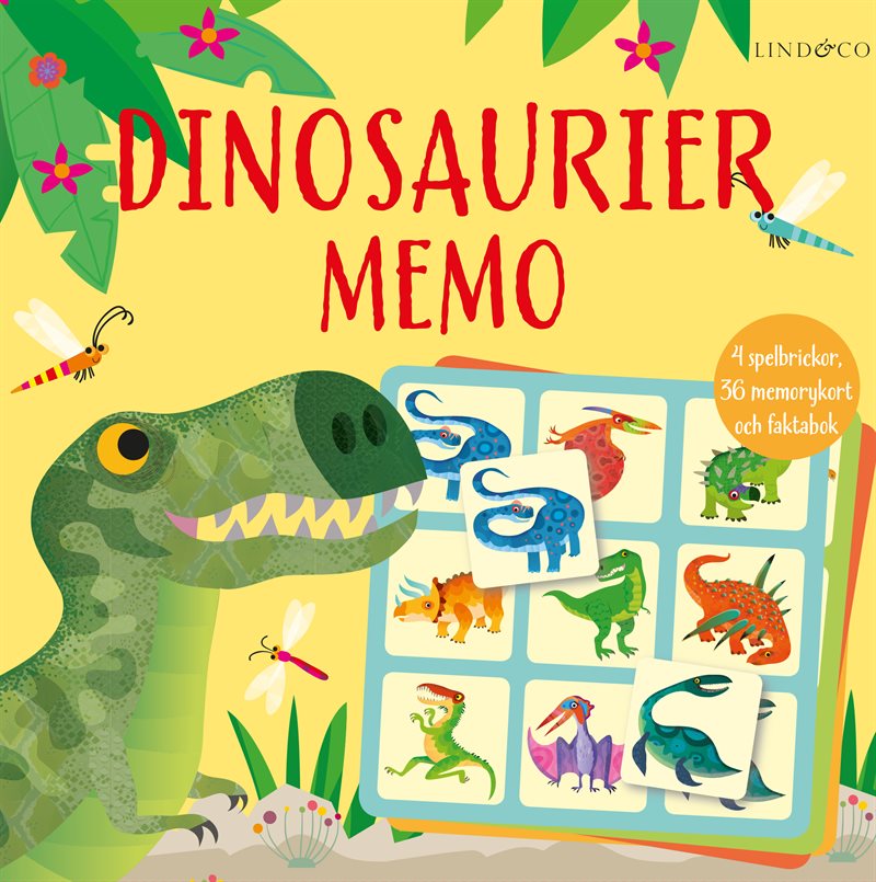 Dinosaurier memo. Spel och faktabok