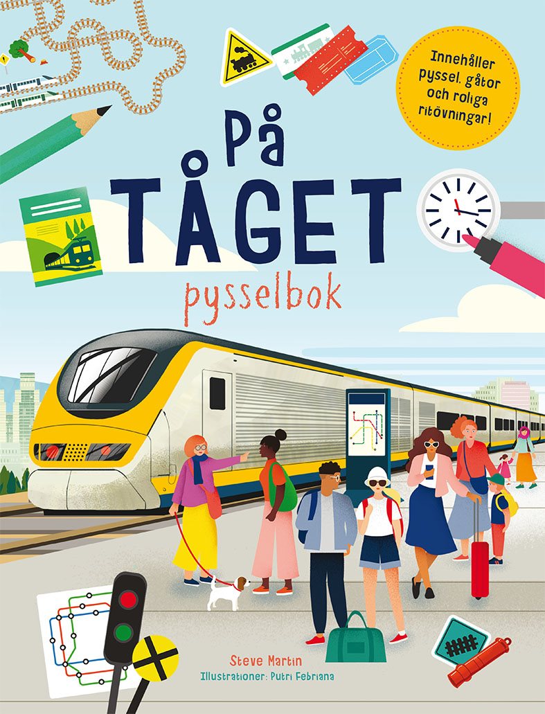 På tåget : pysselbok