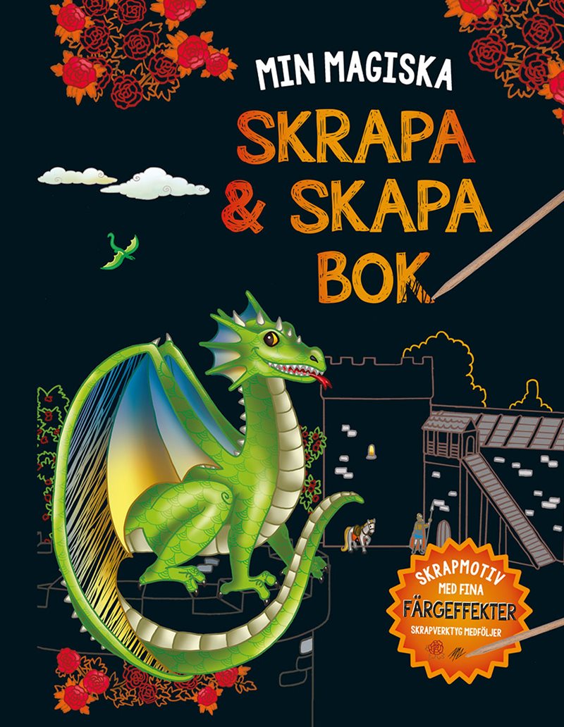 Min magiska skrapa & skapabok (drake)