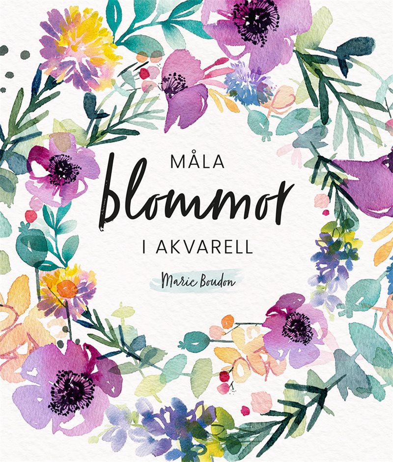 Måla blommor i akvarell