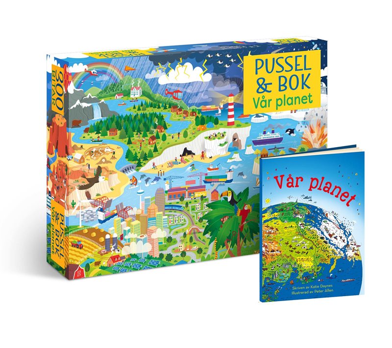 Pussel & bok: Vår planet