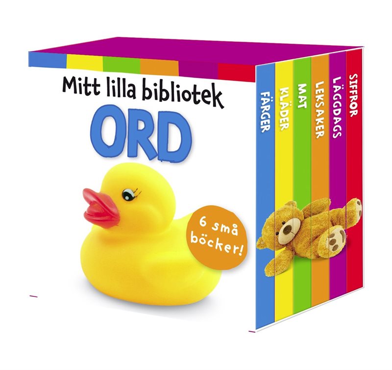 Mitt lilla bibliotek: ord 6 små böcker