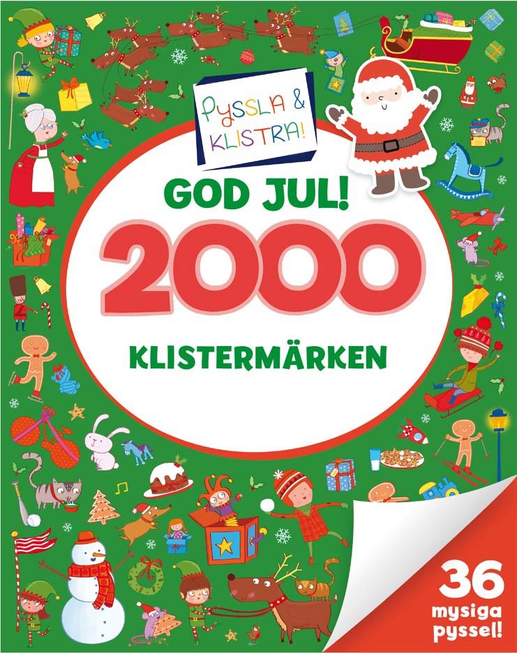 2000 klistermärken : God jul!