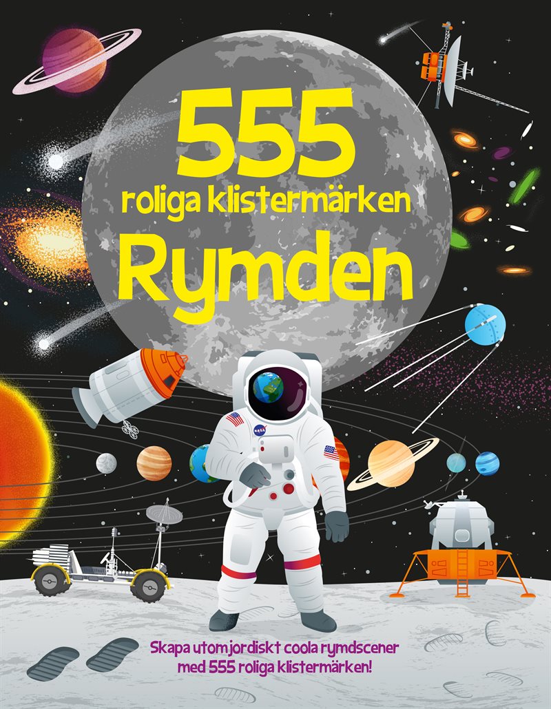 555 roliga klistermärken. Rymden