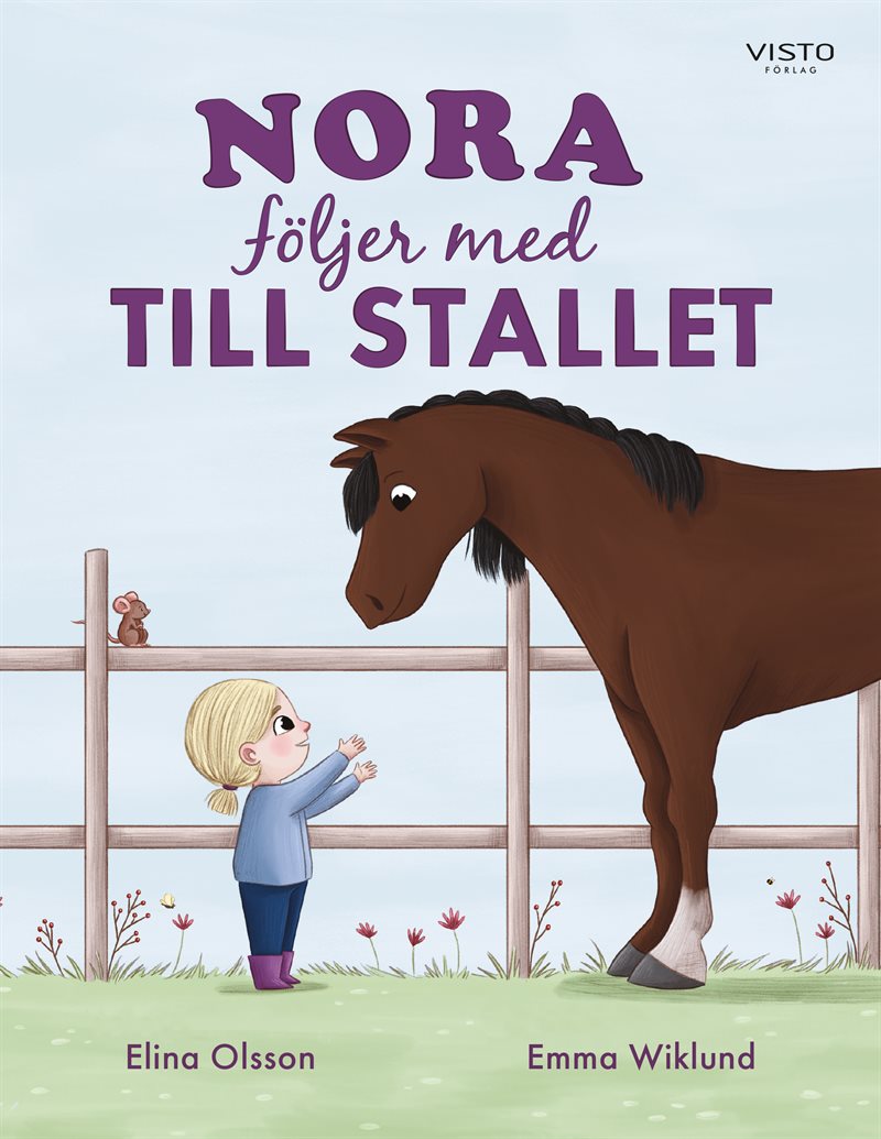 Nora följer med till stallet