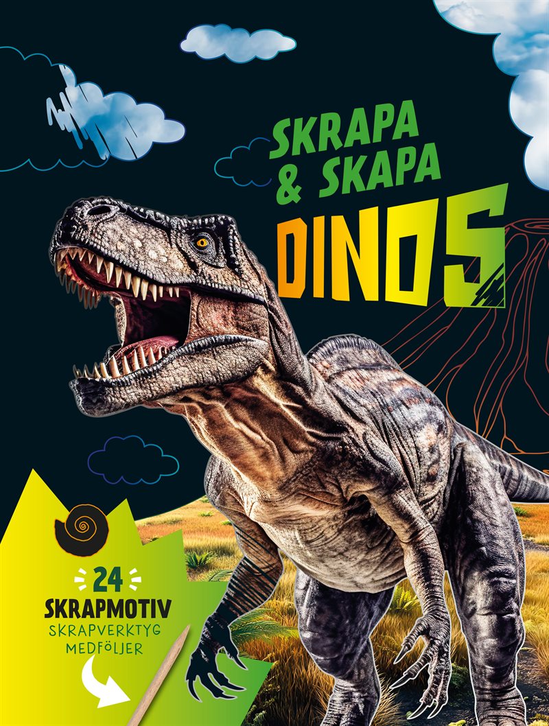 Skrapa & skapa. Dinos