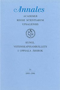 Kungl. Vetenskapssamhällets i Uppsala årsbok 31/1995-1996