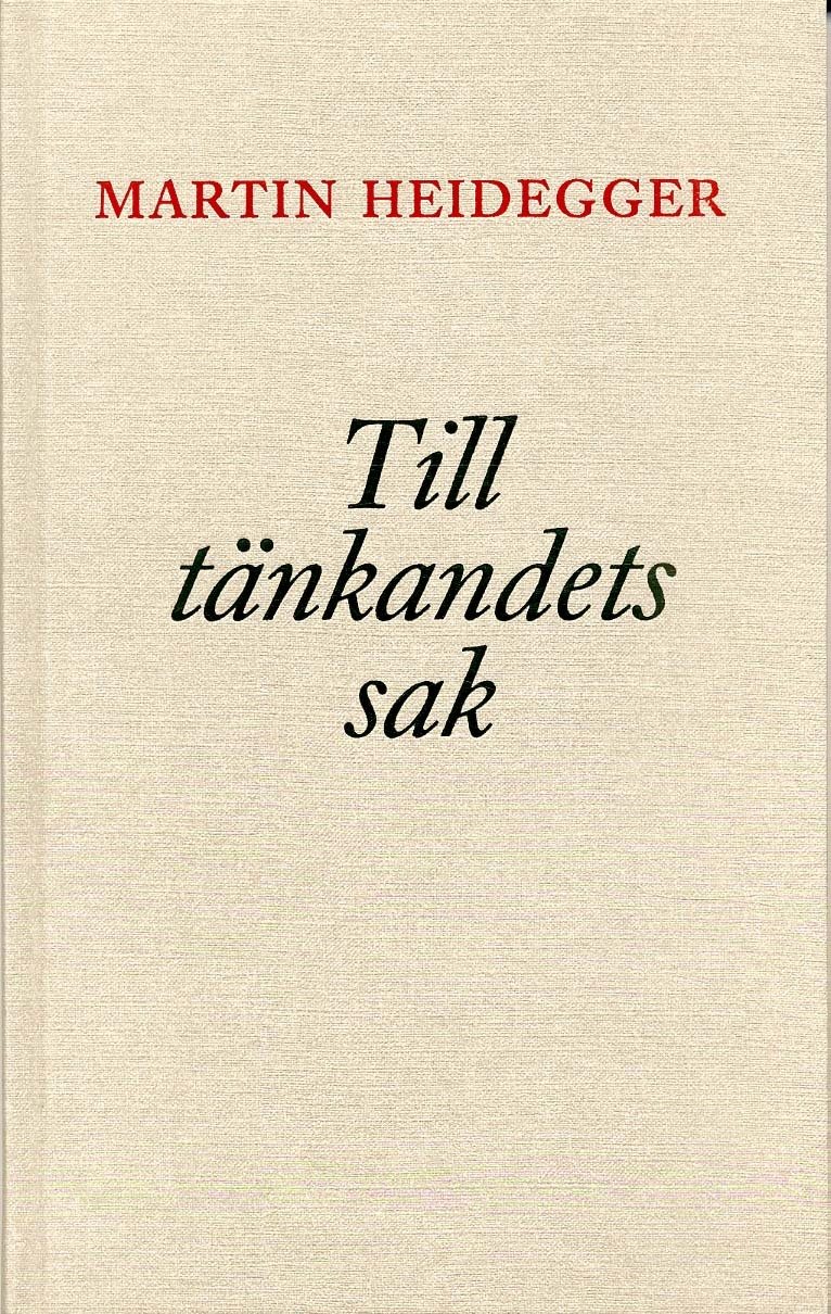 Till tänkandets sak