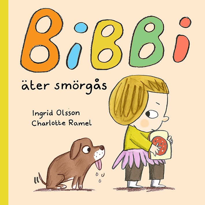 Bibbi äter smörgås