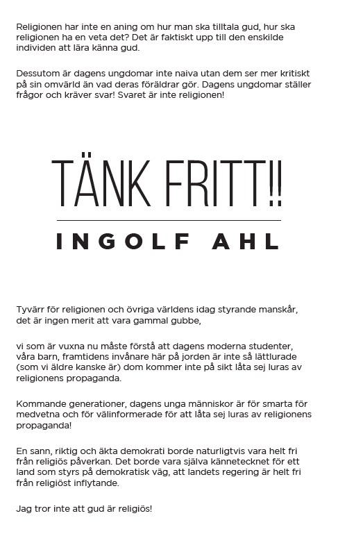 Tänk Fritt!!