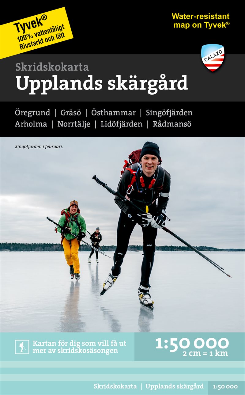 Skridskokarta Upplands skärgård 1:50 000