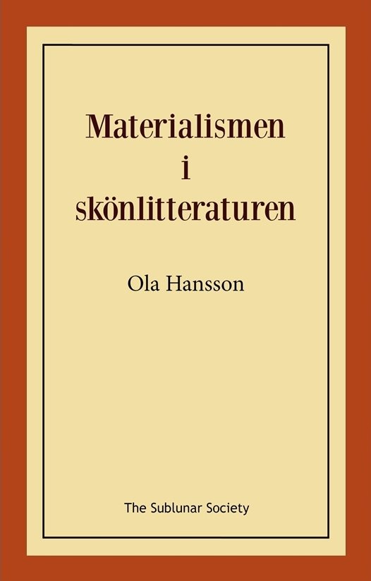 Materialismen i skönlitteraturen