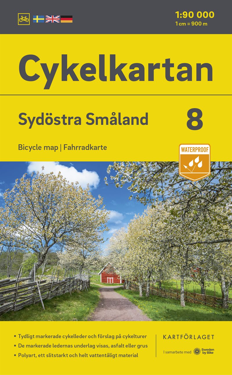 Cykelkartan Blad 8 Sydöstra Småland 2023-2025