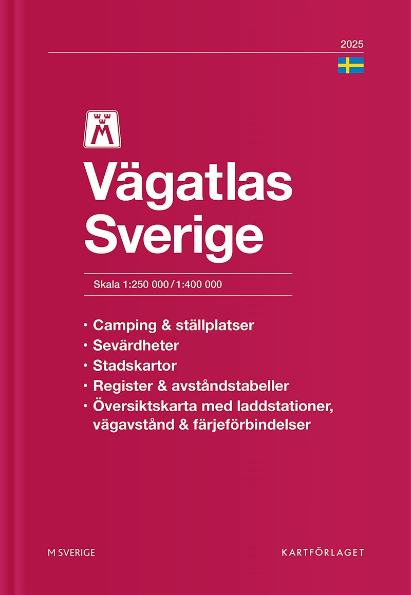 M Vägatlas Sverige 2025