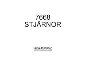 7668 Stjärnor