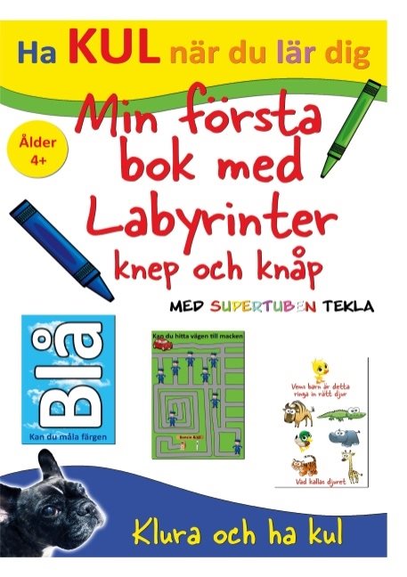 Min första bok med labyrinter, knep och knåp - med Supertuben Tekla