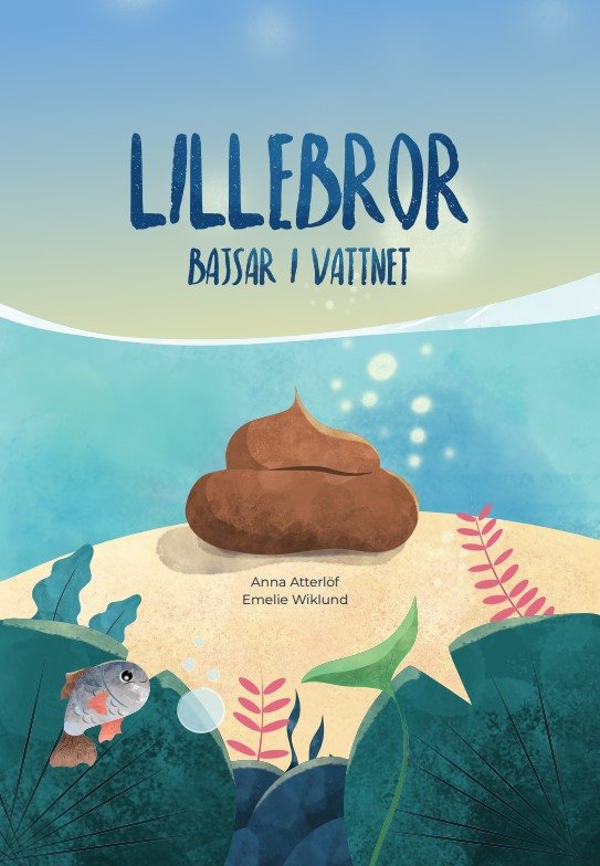 Lillebror bajsar i vattnet