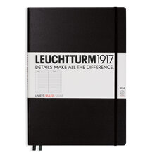 Anteckningsbok Leuchtturm1917 A4 Slim Linjerad Black