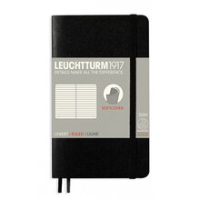 Anteckningsbok Leuchtturm1917 A6 Soft Soft Linjerad Black